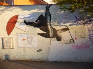 Nemo on a wall near Télégraphe