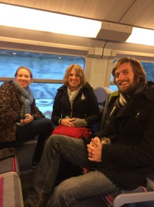 With the Nell family on the train to Versailles